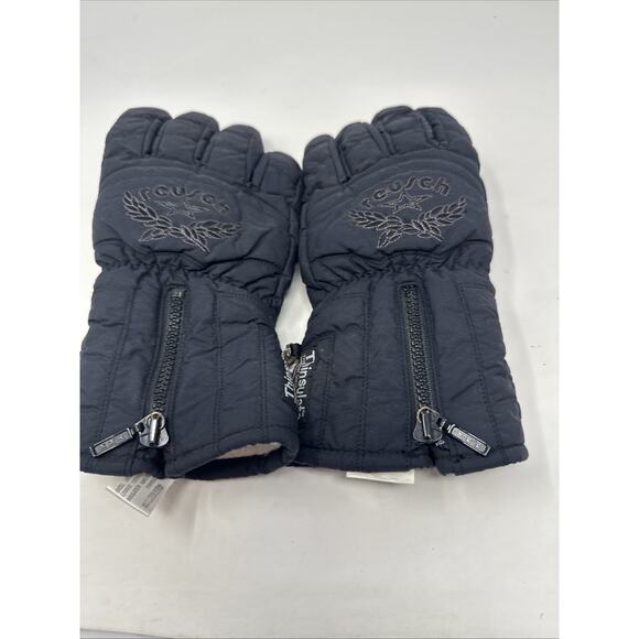 Reusch Softshell Ski Snowboard Gloves Black Size 8.5 Thinsulate C1 Vintage - Picture 2 of 9